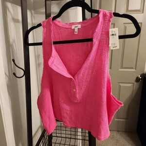 NWT Oversized Cropped Tank